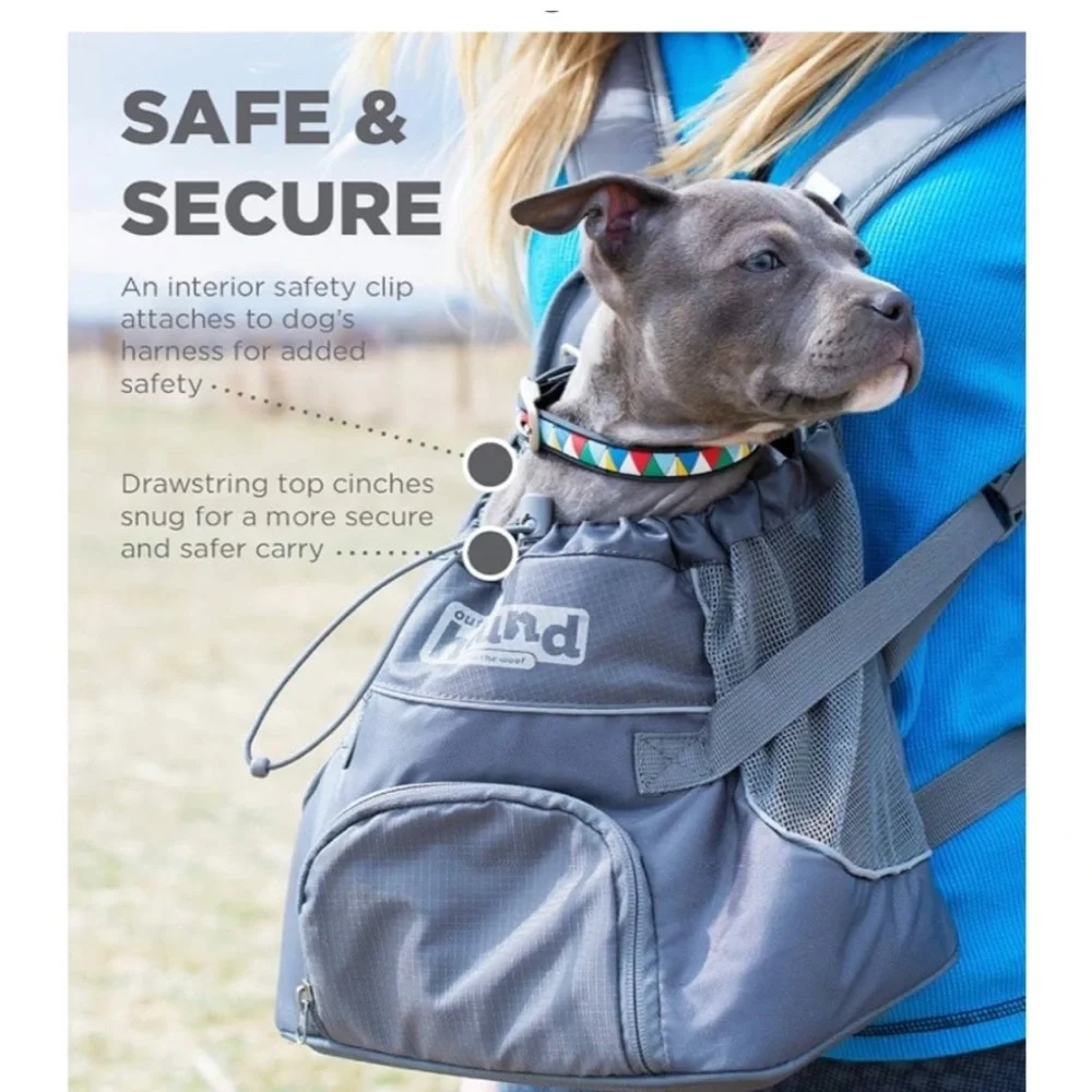 009-Outward Hound Pooch Pouch Front Carrier (Size M) For Dogs Up To 20lbs